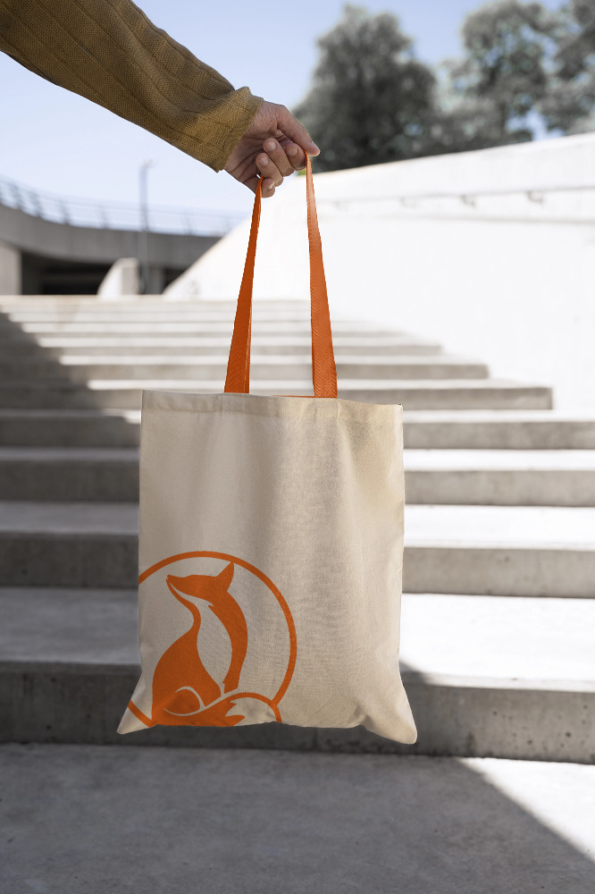 Alltagsfuchs - Bedruckte Einkaufstasche