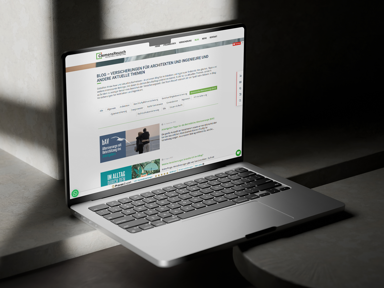 Blog der HDI Generalvertretung Clemens Reusch – Content & Betreuung