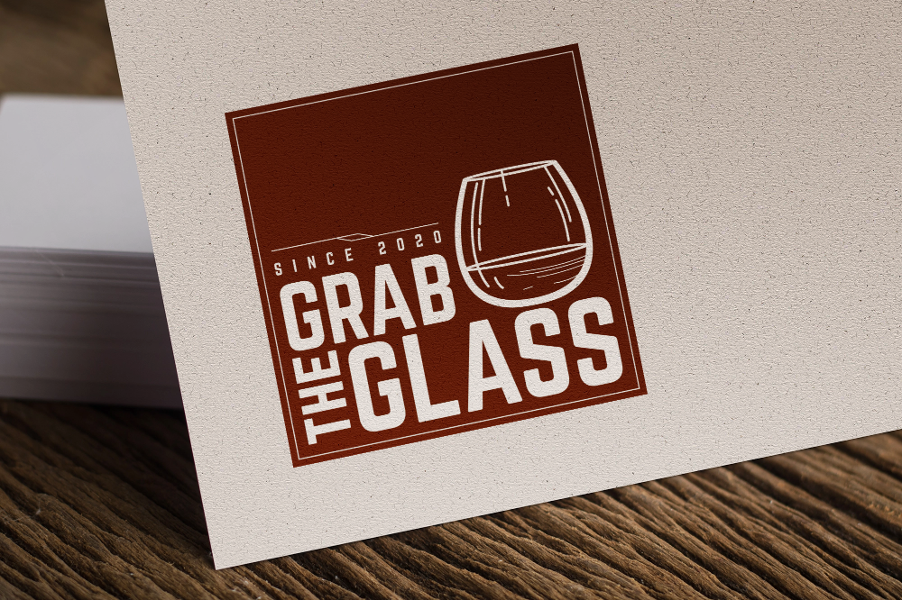 Logo 'Grab The Glass' — Branding von Starfruit Studio